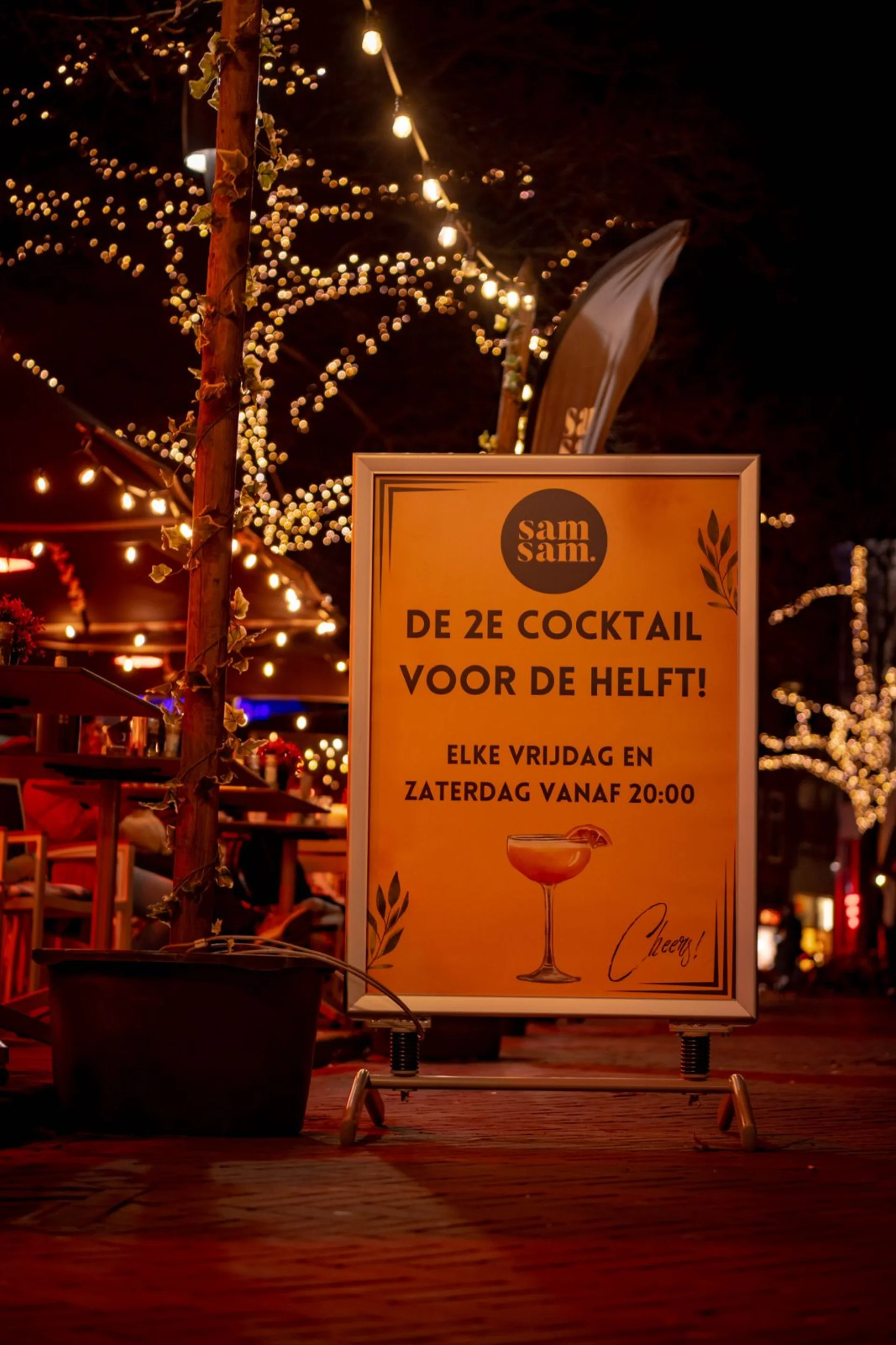 Bediening op terras