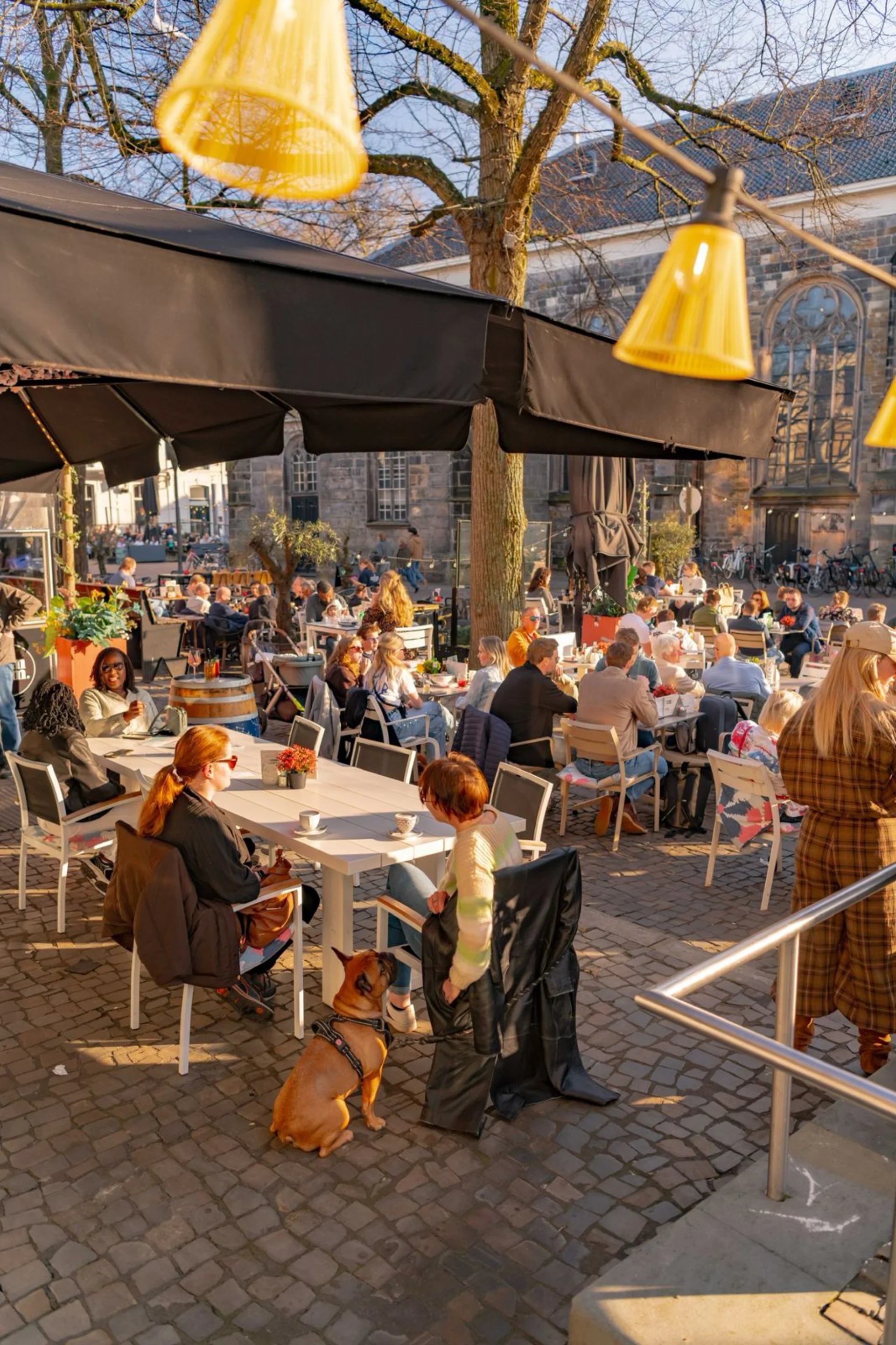 Terras straatbeeld